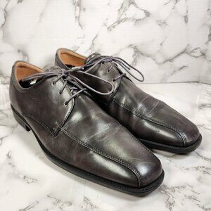 ECCO Men's 12 12.5 (EUR 46) Gray New Jersey Lace Up Oxford Dress Shoes